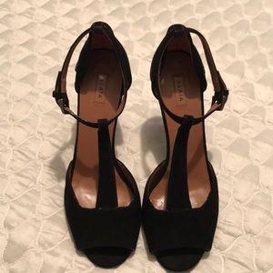 Alaia suede ankle strap heels sz 41